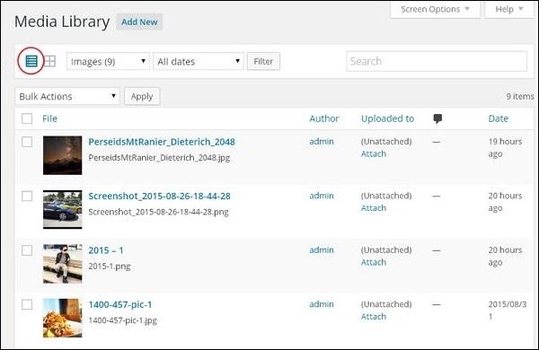wordpress教程之 WordPress 媒体库 wordpress教程之 WordPress 媒体库